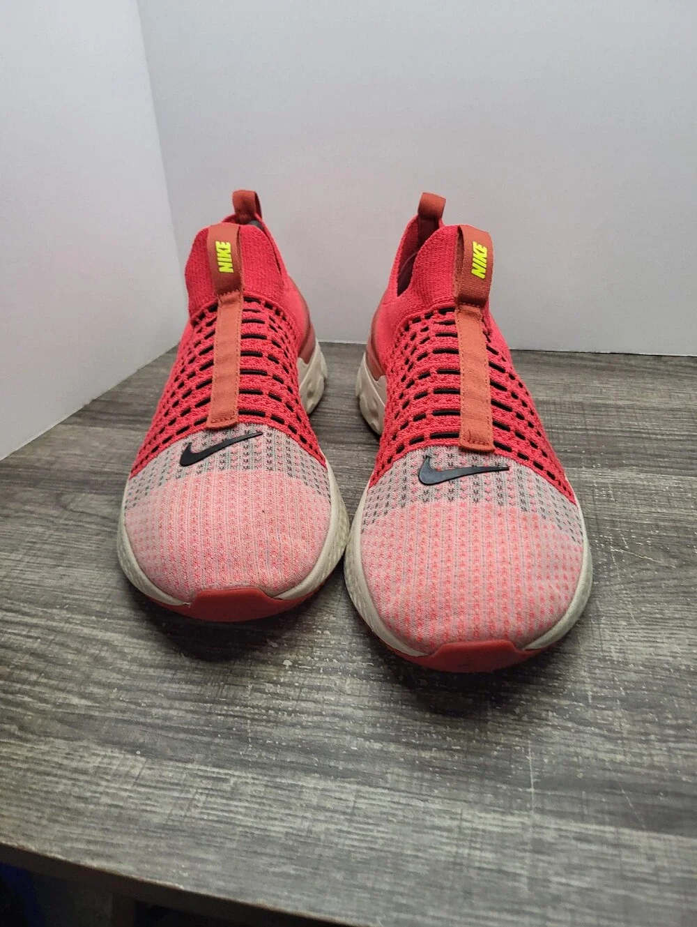 Nike React Phantom Run Flyknit 2 Siren Red Running Shoes Mens Size 10.5